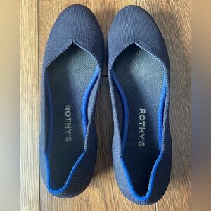 Rothy’s The Daily Knit Washable Round Toe Flats black size 6.5